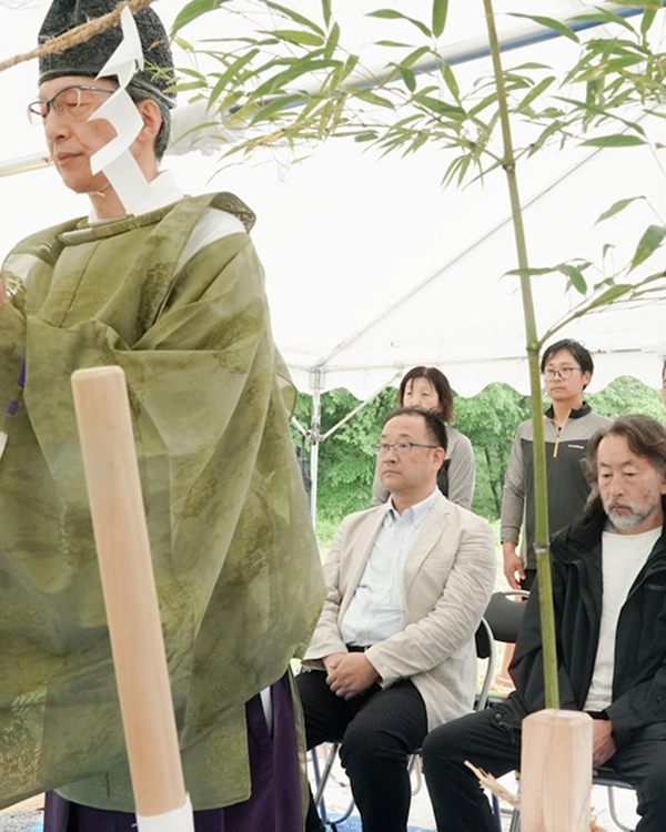 キャンプ場の地鎮祭を実施しました。